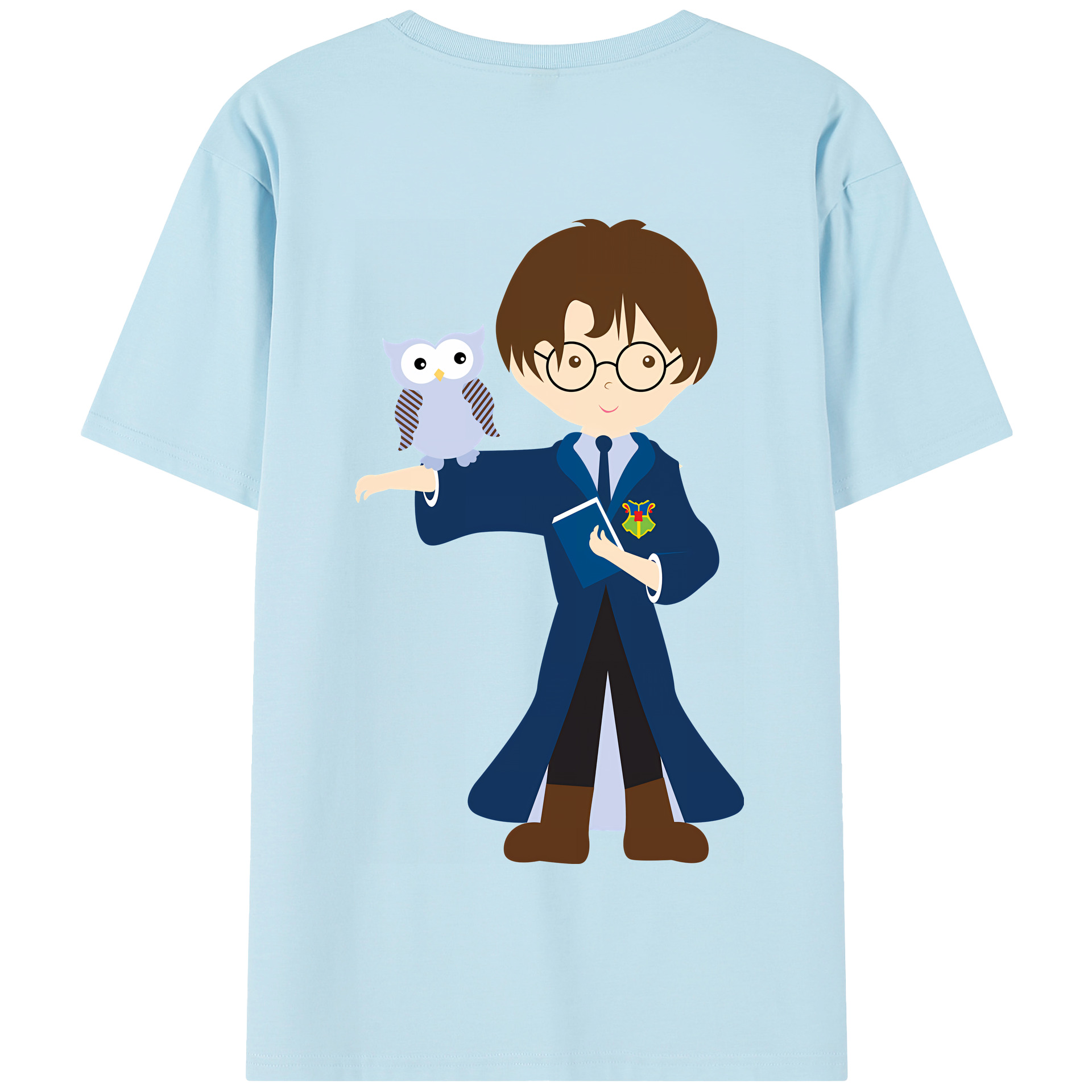 （画像用） Harry Potter ハリー・ポッターシリーズ 綿100％半袖Tシャツ（背面プリント）